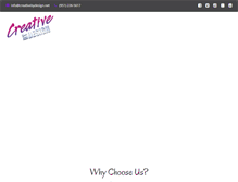 Tablet Screenshot of creativebydesign.net